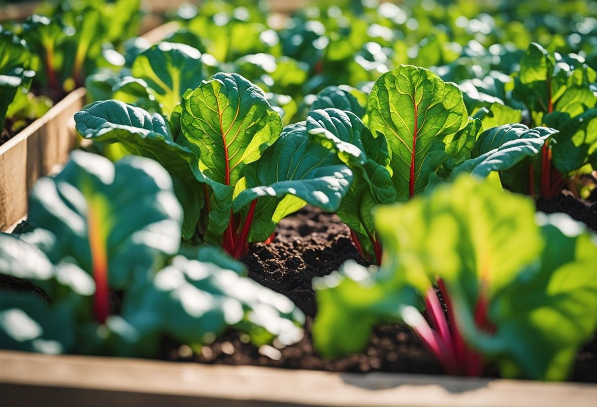 Growing Swiss chard during summer