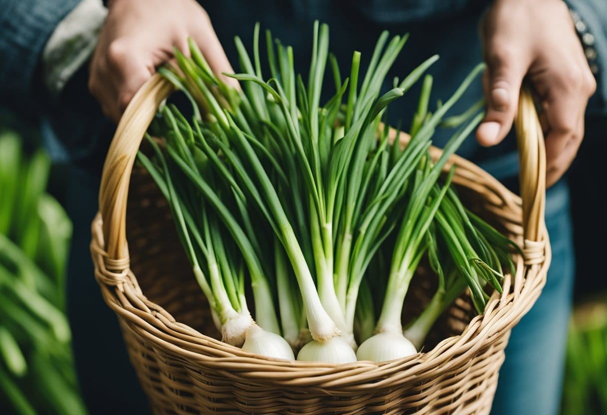 Harvesting and Storing Scallions