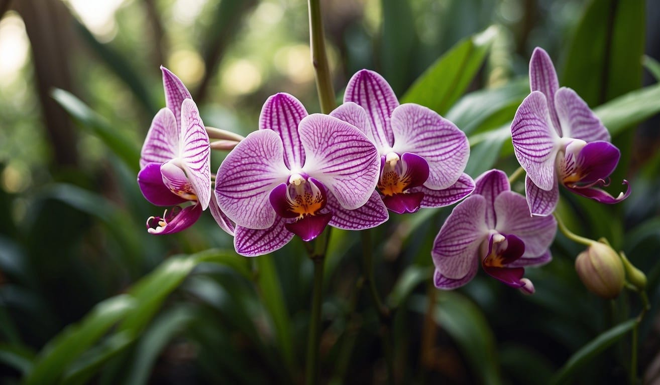 Lush orchids thrive in various settings: tropical rainforests, desert climates, and temperate woodlands. Each environment offers unique growing conditions